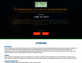 detroitfintechchallenge.com screenshot