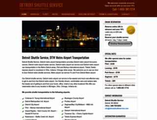 detroitshuttleservice.com screenshot