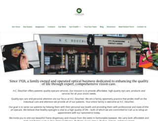 deuchleropticians.com screenshot