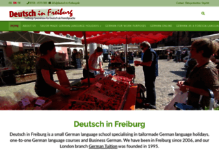 deutsch-in-freiburg.de screenshot