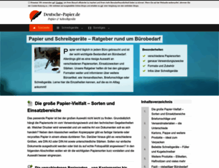 deutsche-papier.de screenshot
