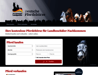 deutsche-pferdeboerse.de screenshot