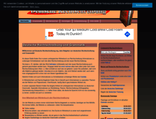 deutsche-rechtschreibung.org screenshot