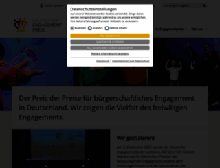deutscher-engagementpreis.de screenshot