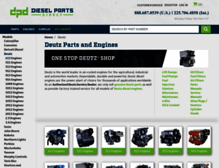 deutzpartsdirect.com screenshot