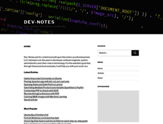 dev-notes.com screenshot
