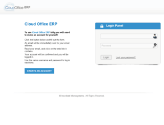dev.cloudofficeerp.com screenshot