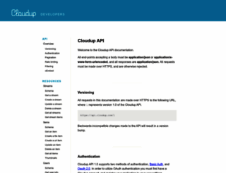 dev.cloudup.com screenshot