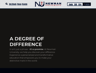 dev.newmanu.edu screenshot