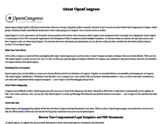 dev.opencongress.org screenshot