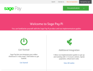 dev.sagepay.co.uk screenshot