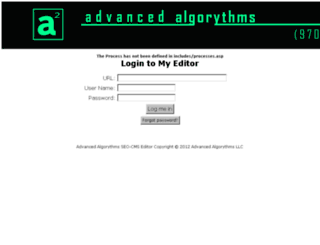 devadmin.advancedalgorythms.com screenshot