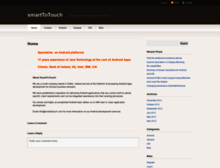 develop2touch.wordpress.com screenshot