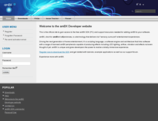 developer.ambx.com screenshot