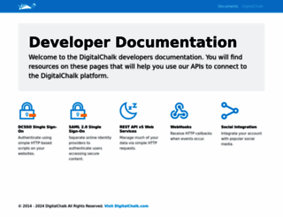 developer.digitalchalk.com screenshot