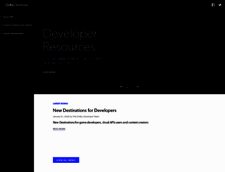 developer.dolby.com screenshot