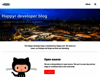 developer.happyr.com screenshot