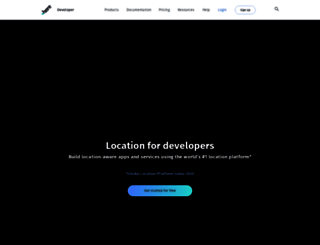 developer.here.com screenshot