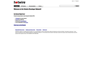 developer.hotwire.com screenshot