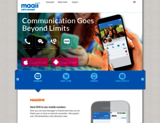 developer.maaii.com screenshot