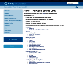 developer.plone.org screenshot
