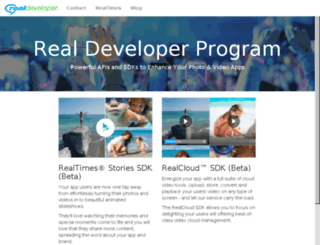 developer.real.com screenshot
