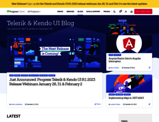 developer.telerik.com screenshot
