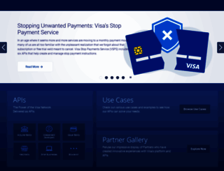 developer.visa.com screenshot