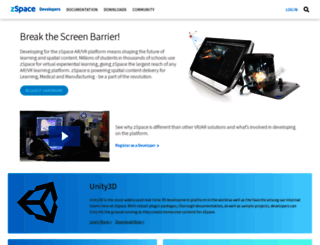 developer.zspace.com screenshot