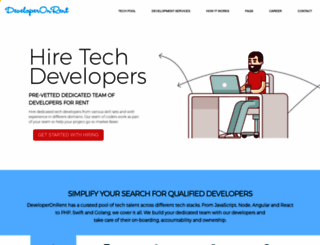 developeronrent.com screenshot