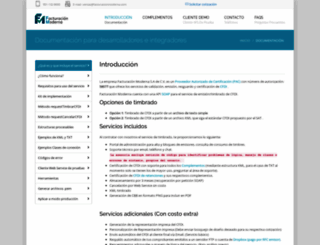 developers.facturacionmoderna.com screenshot