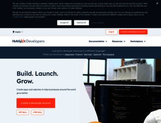 developers.hubspot.com screenshot