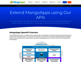 developers.mangoapps.com screenshot