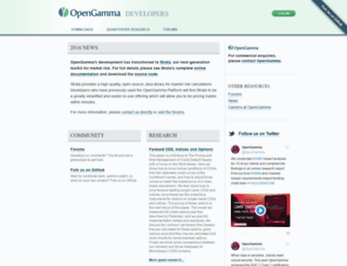 developers.opengamma.com screenshot