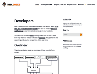 developers.realgeeks.com screenshot