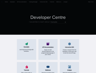 developers.sensorup.com screenshot