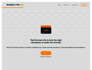 developersforhire.com screenshot