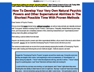 developingpsychicpowers.com screenshot