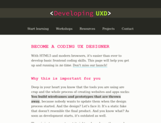 developinguxd.com screenshot