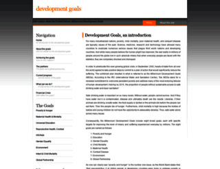 developmentgoals.com screenshot