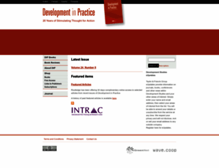 developmentinpractice.org screenshot