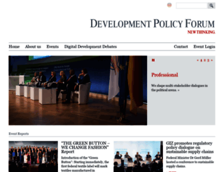 developmentpolicyforum.de screenshot