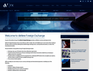 devere-group-foreignexchange.com screenshot
