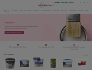 deverfwebshop.be screenshot