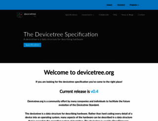 devicetree.org screenshot