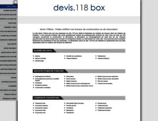 devis.118box.com screenshot