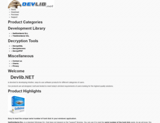 devlib.net screenshot
