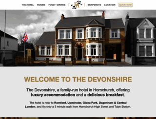devonshirehotelhornchurch.co.uk screenshot