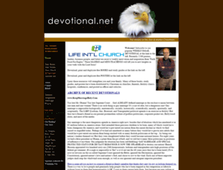 devotionalnet.faithsite.com screenshot