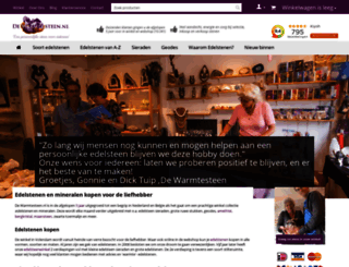 dewarmtesteen.nl screenshot